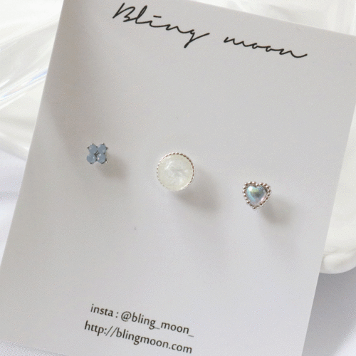 [3 set] 라운드 마인 피어싱 세트 / 2 color