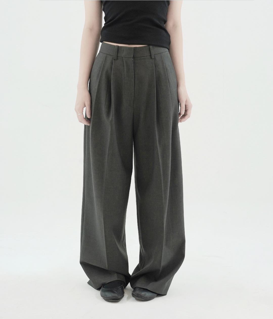 [9월 17일 순차발송] classic wool wide slacks
