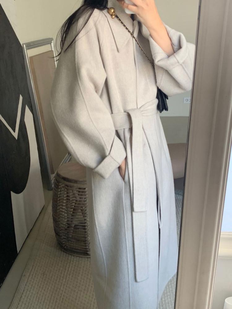 [바로 배송] 페이브 핸드메이드 코트 오트아이