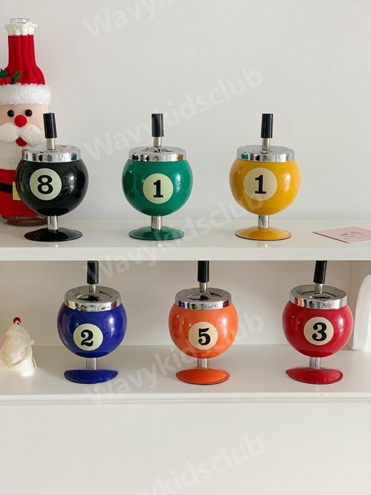 웨이비키드 8ball 유니크 디자인 재떨이 시가 바 인테리어소품