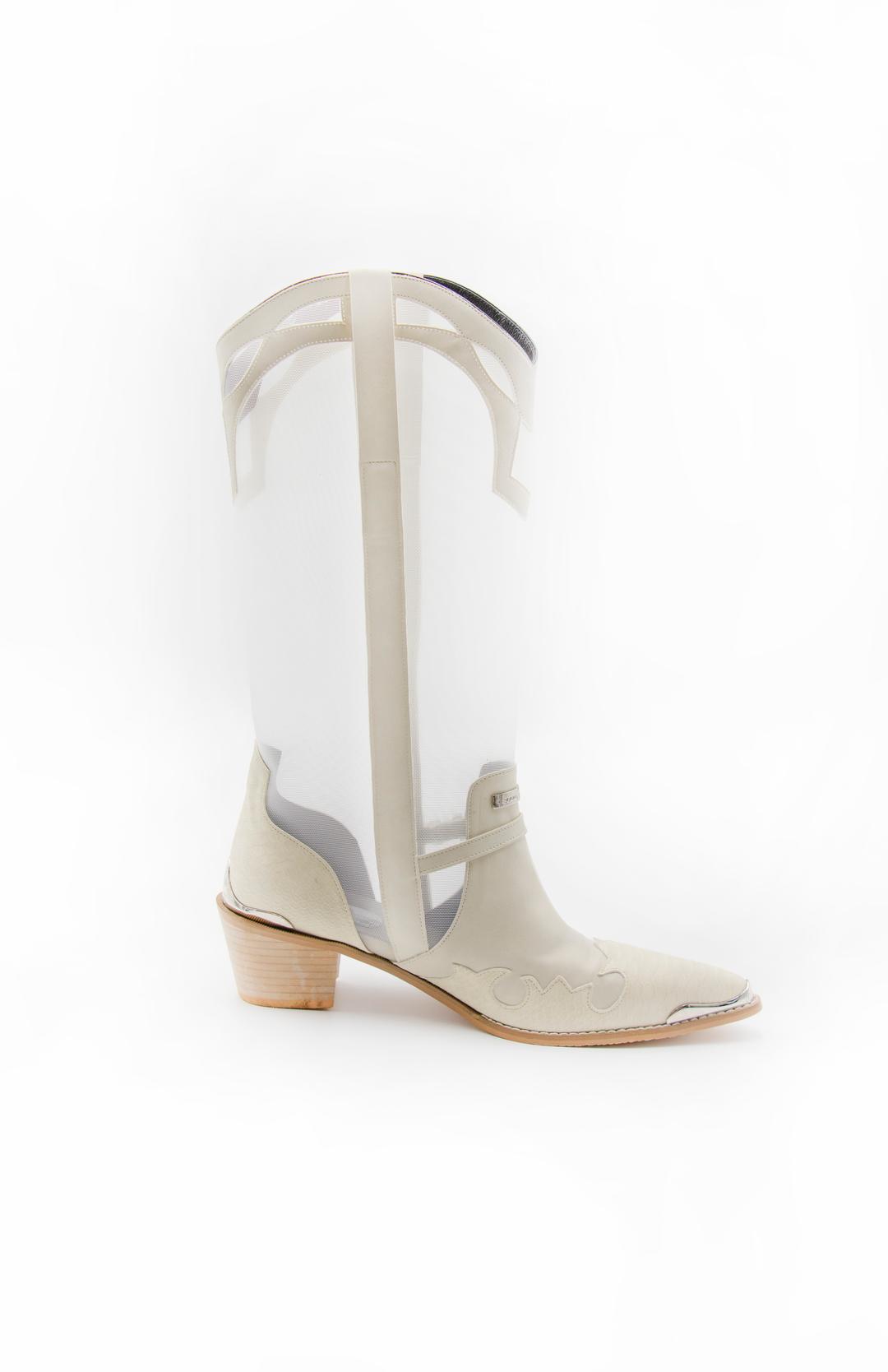 2000 Western Boots (Ivory)