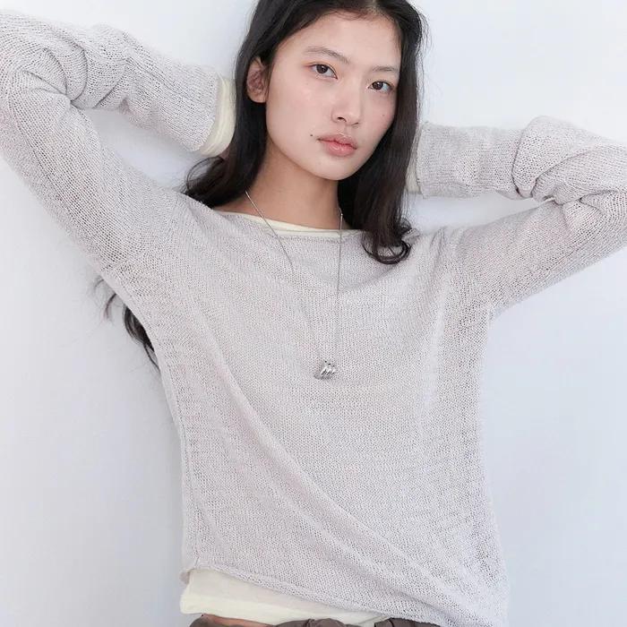 BOHEMIAN SNAP TOP [ GRAY ]