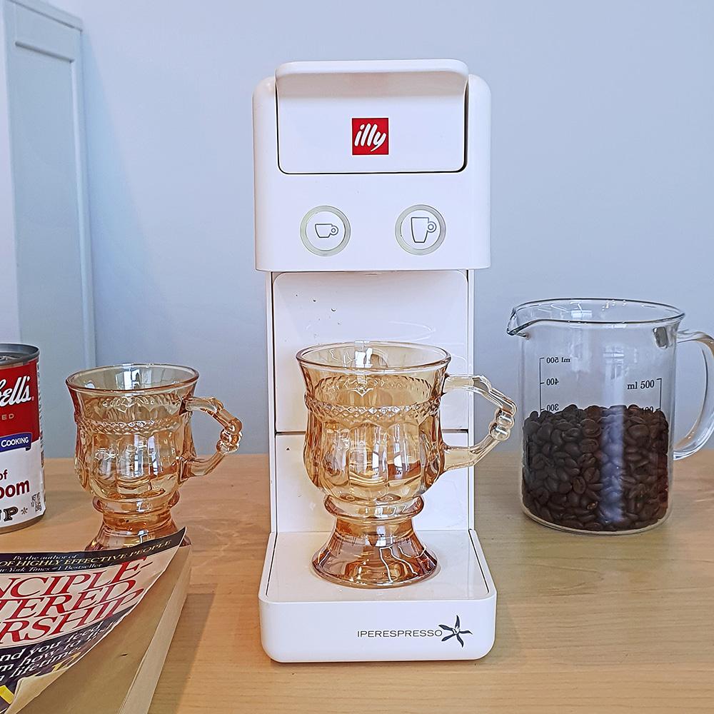 호박 고블렛잔 브라운 125ml