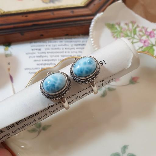 (수량2랜덤발송) 엔틱한 라리마 포인트 링 실버925