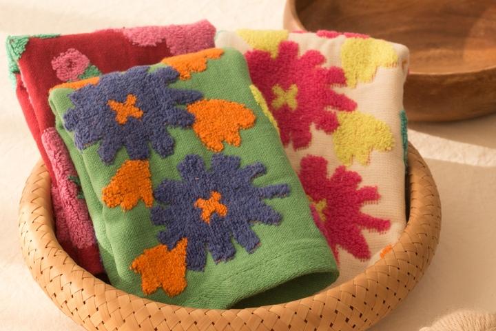 플라워 주방 핸드타월