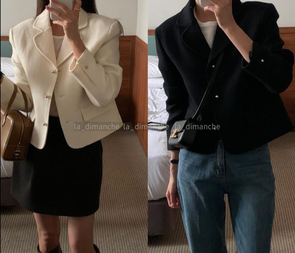 쿠폰 이너프 샌드 울 자켓 울90  카라 자켓 inouf (3color)  라디망쉬