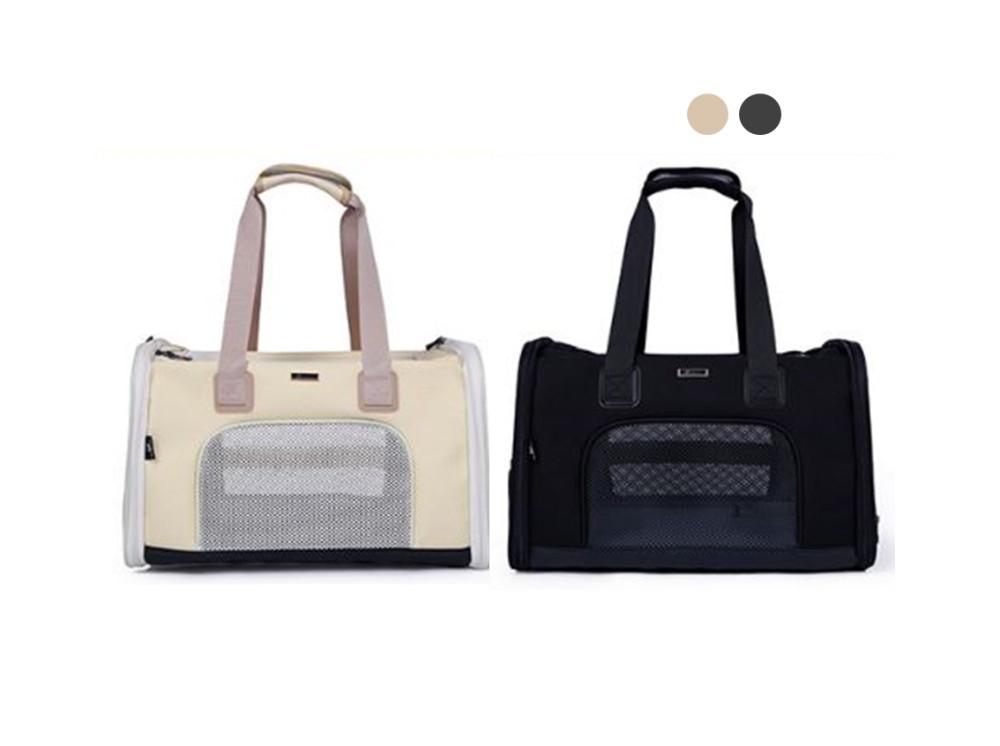 반려동물 이동가방 기본 캐리어 강아지가방 고양이이동장 애견 카시트 소형견 블랙 S