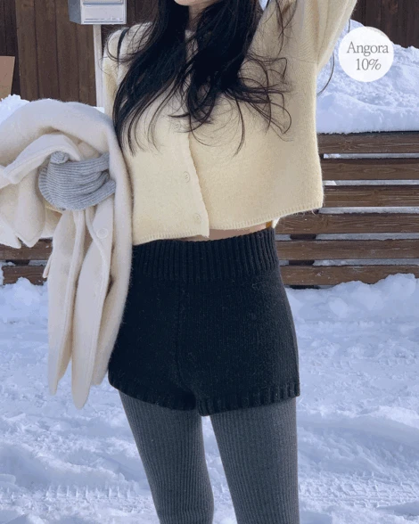 [한정수량/연말룩추천/앙고라혼방]앙고라 크롭가디건 2color  데일리룩/러블리/앙고라니트/앙고라가디건/니트가디건/셋업/스커트셋업/가디건셋업/겨울니트