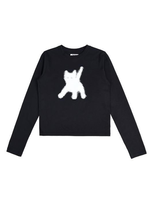 FLASHED CATS EYE L/S - [BLACK]