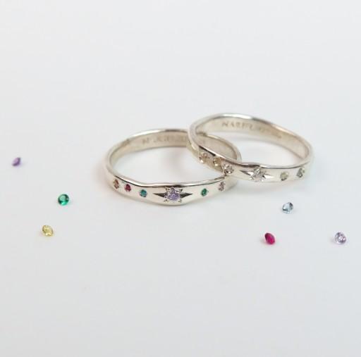 별조각 은하수 구름 실버우정링 반지