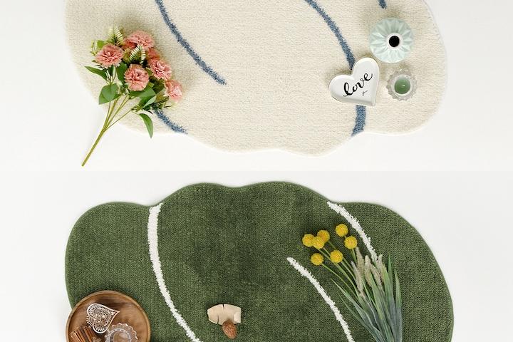 몽실 발매트 주방 매트 싱크대 욕실 화장실 극세사 2color