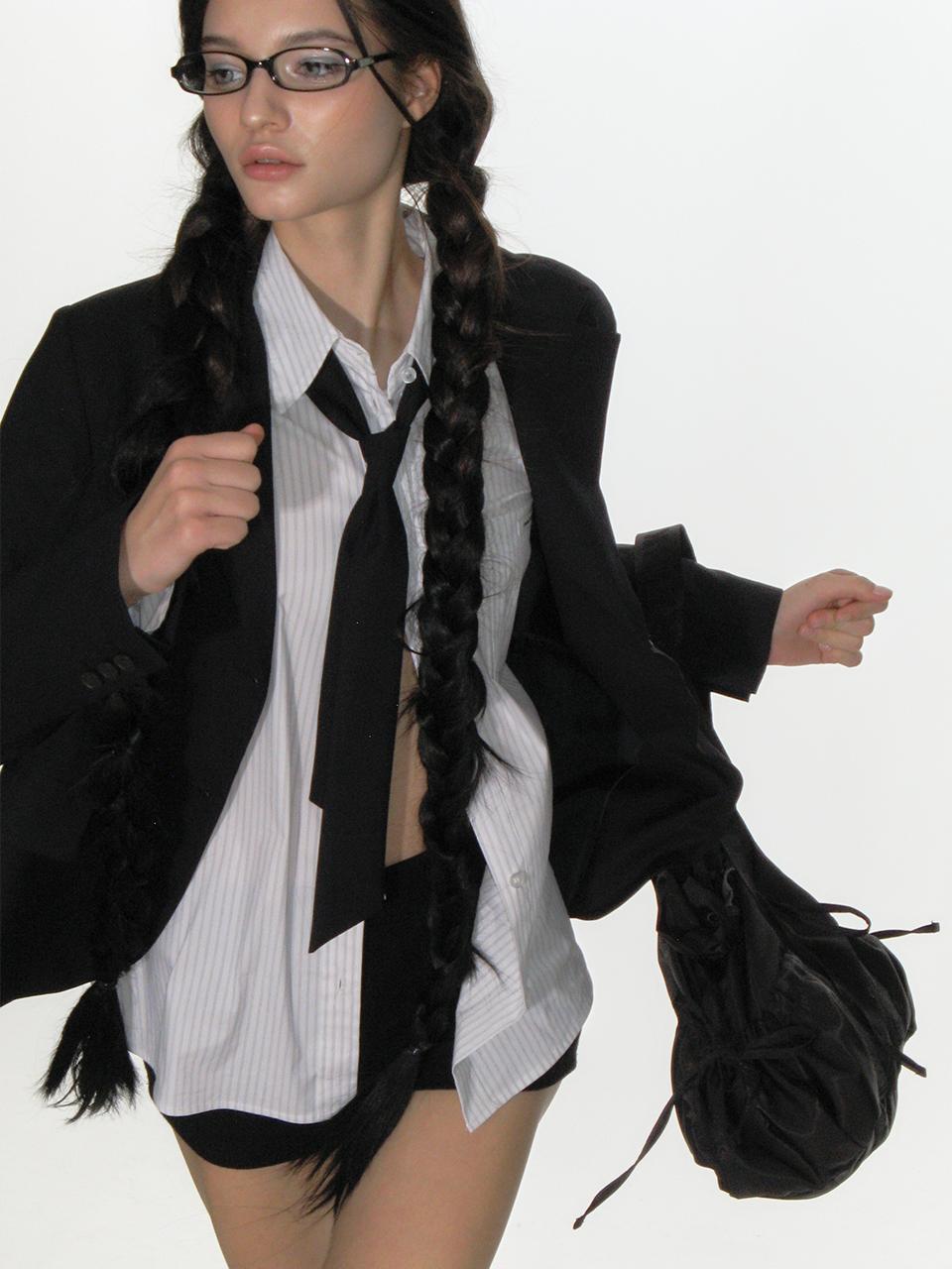 CLASSIC BLAZER & NECKTIE SET_DARK NAVY