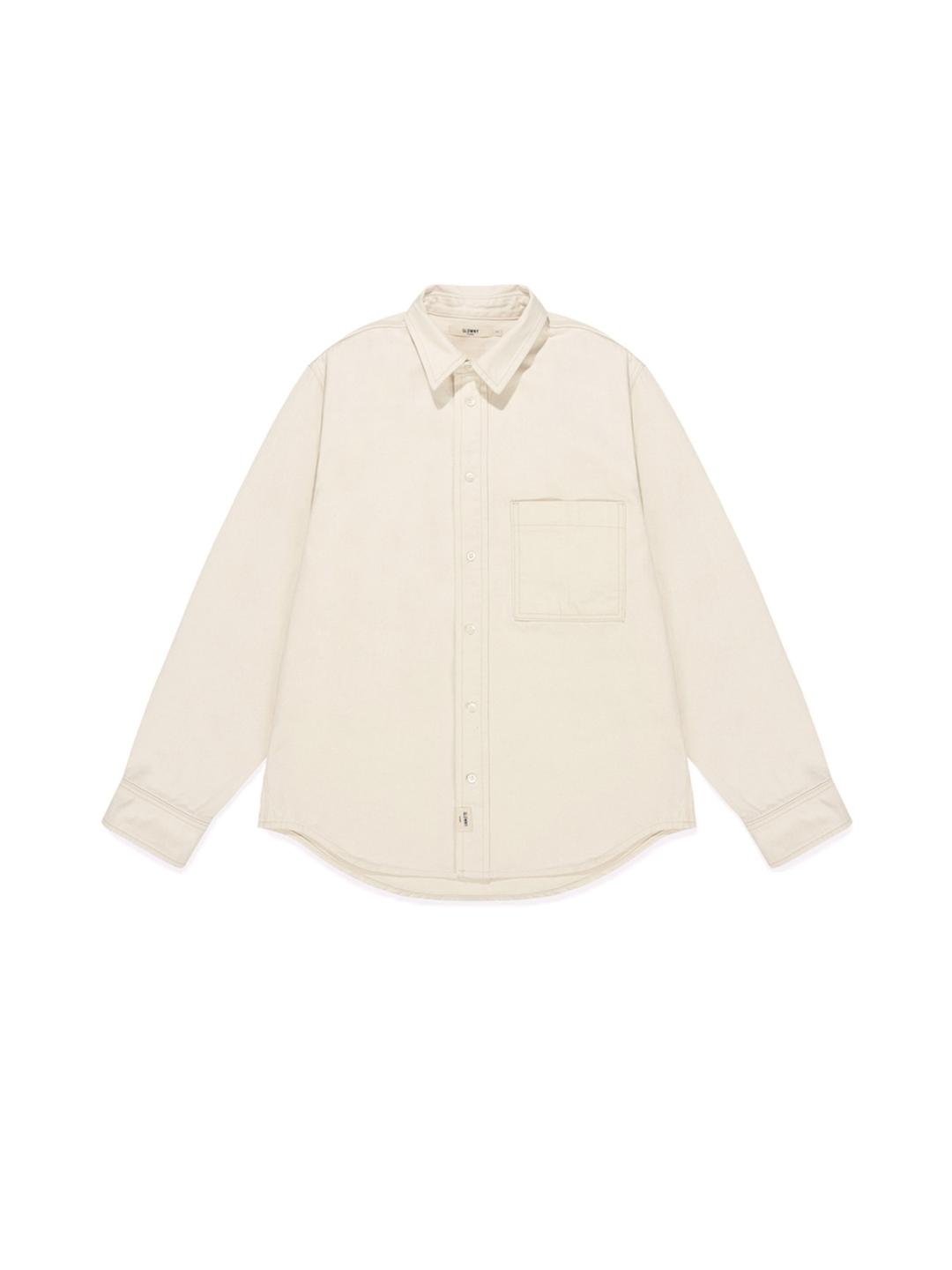 G CLASSIC COTTON TWILL SHIRT (IVORY)