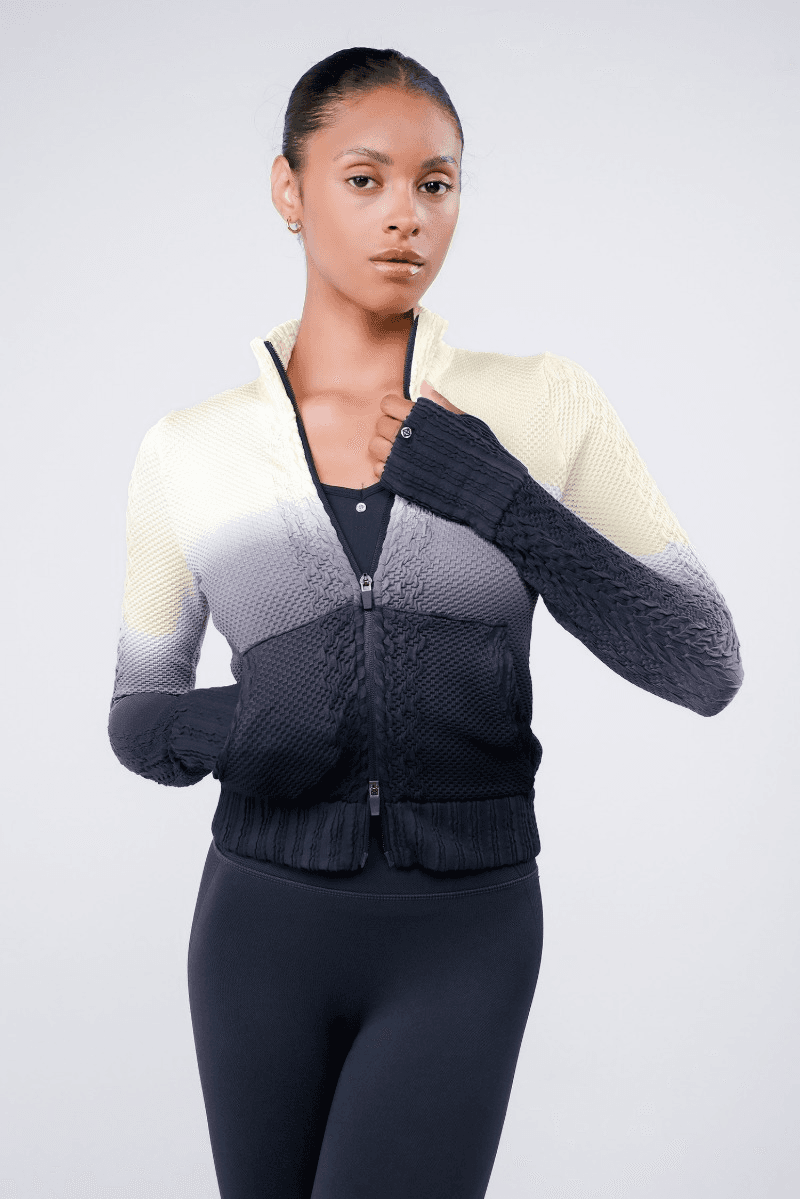 TZ151 SPONGE ZIP-UP YELLOW GRADATION