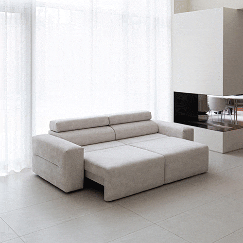 다채움가구 하임 엘라스트론 마카우 3.5인용 전동 소파베드 리클라이너 패브릭소파