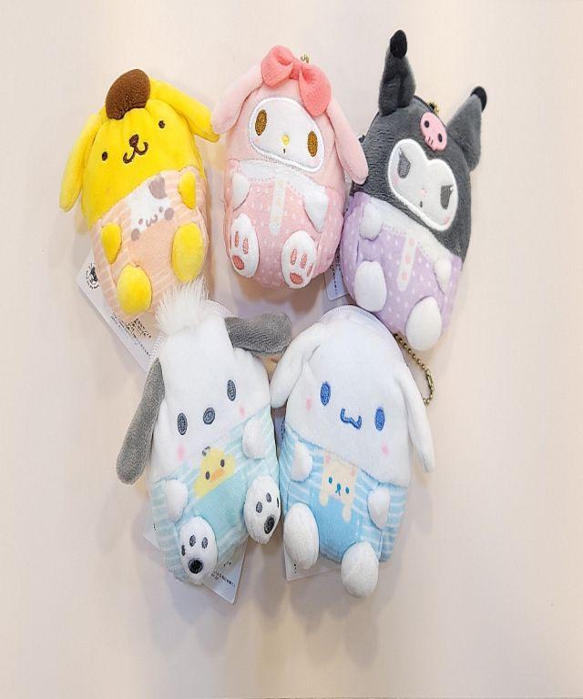 정품 산리오 동전지갑 , 에어팟 버즈 케이스 미니 파우치 쿠로미 마이멜로디 시나모롤 포챠코 폼폼푸린