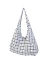 Checked Print Shoulder Bag