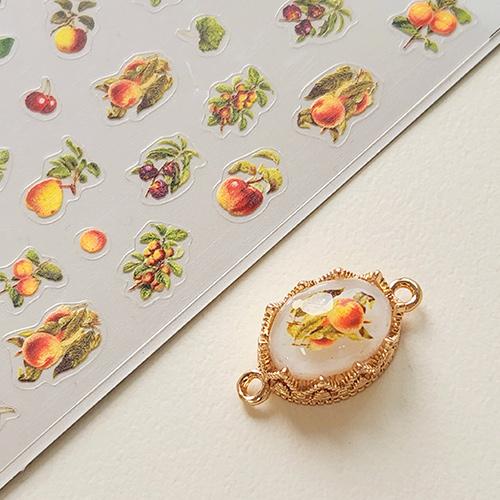 빈티지 열매스티커