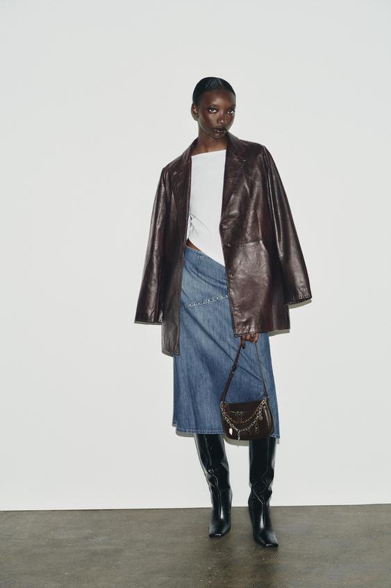 언밸런스 보트넥 티셔츠