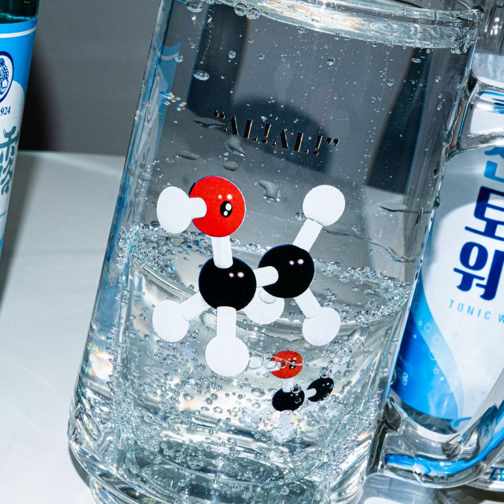 알쥐 소맥잔 / 알코올 분자모형