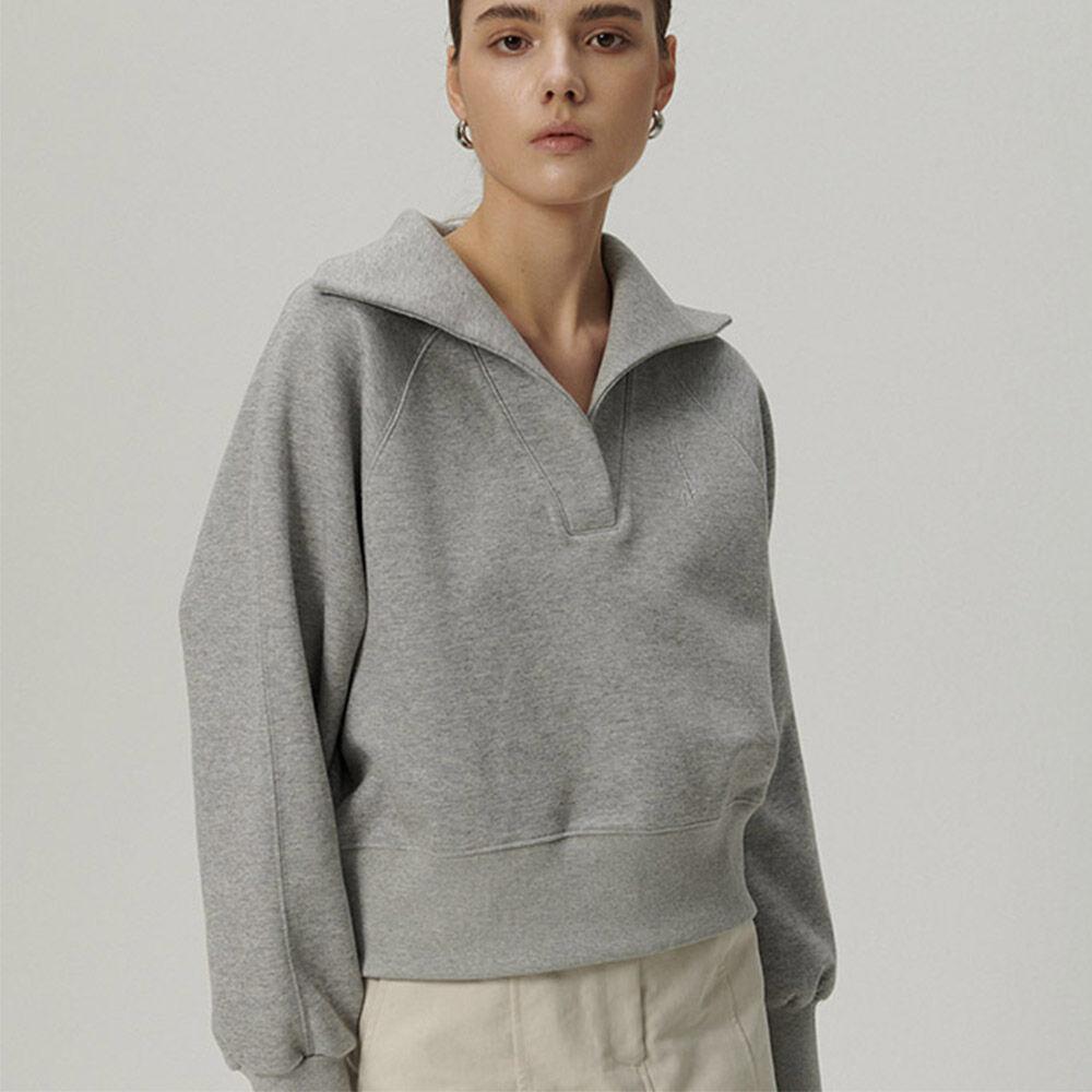 [3차재입고] SHAWL CALLA SWEATSHIRTS [MELANGE GRAY]