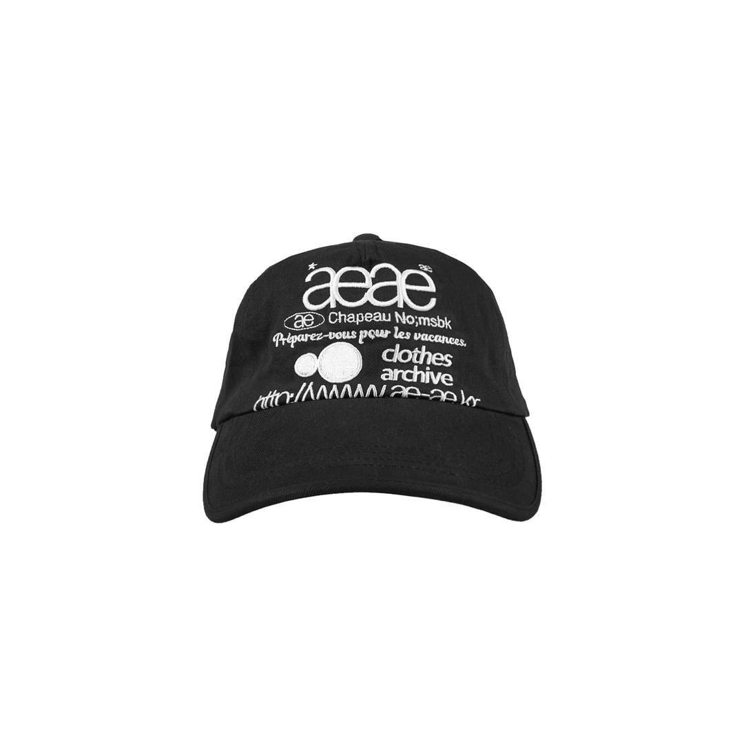 Web Logo 5pannel Cap [Black]