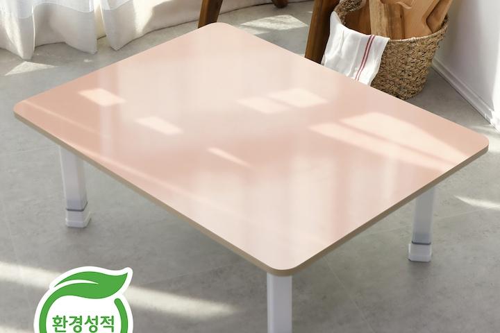 E0 LPM 4단높이조절 유광 바우 라운드 코너 접이식 테이블 790 4color