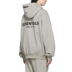 피어오브갓 에센셜 백로고 후드티