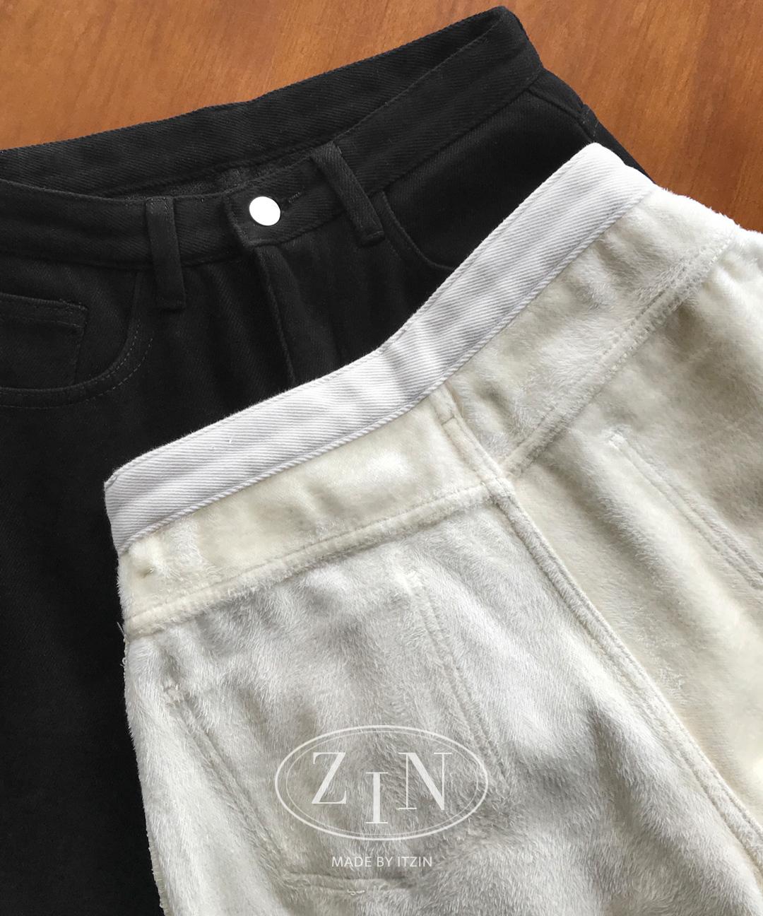 잇진 [made/융기모/색감보장] 크림 롱 와이드 코튼 팬츠 2color