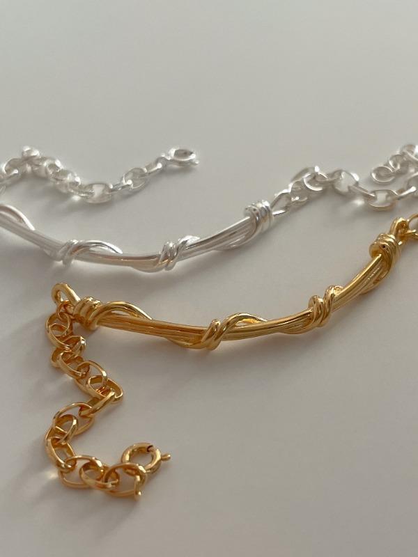 (92.5 silver) ivy bracelet