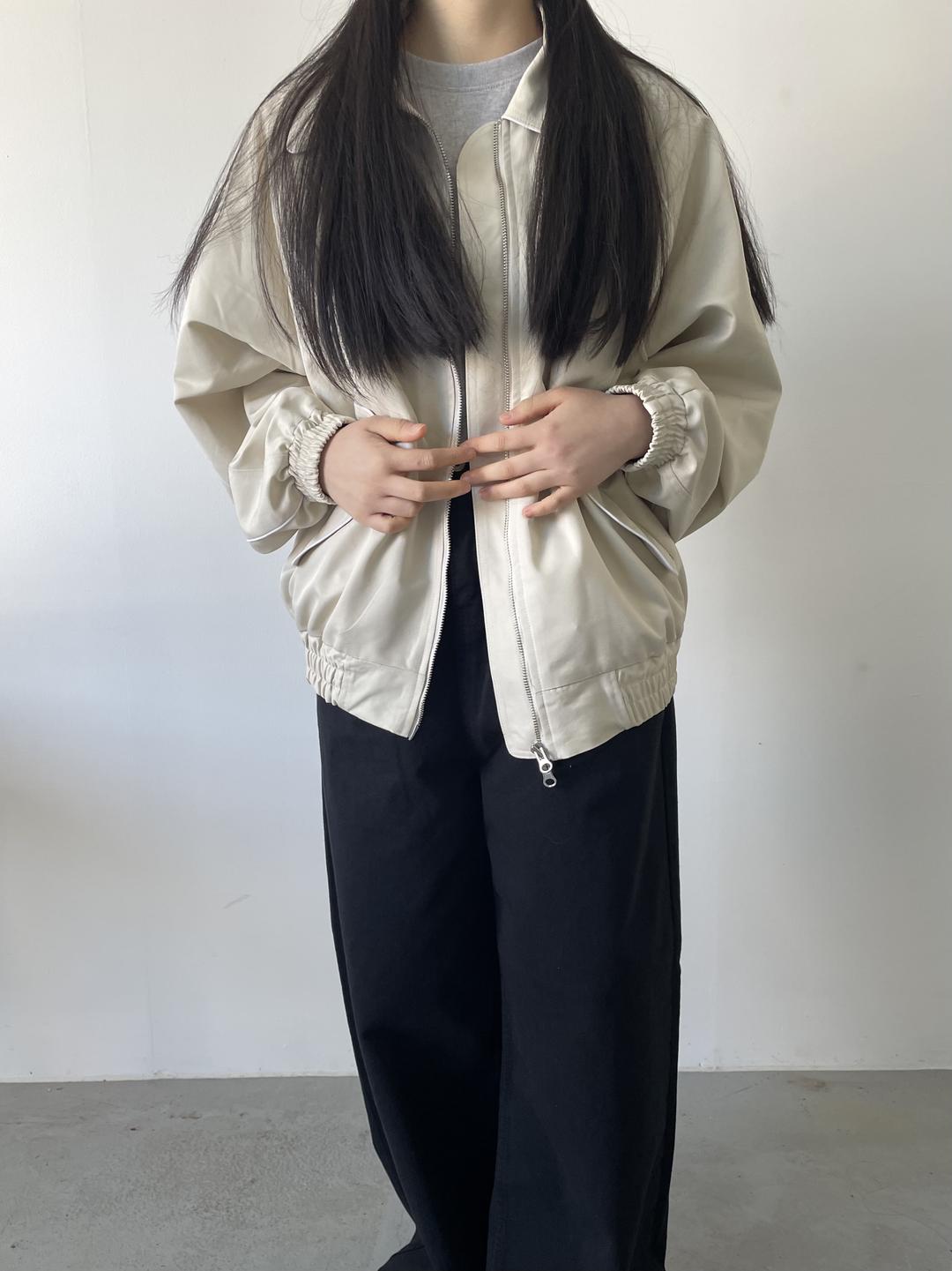 [아메카지/남녀공용] 라인 바시티 투웨이 블루종 자켓