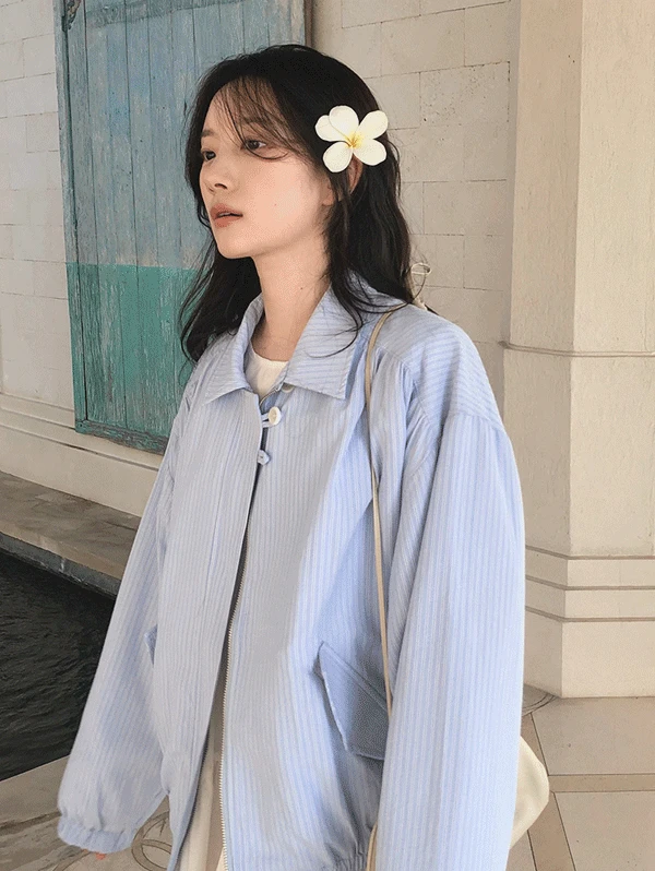 [무료배송] 티브 스트라이프 블루종 - 2 color