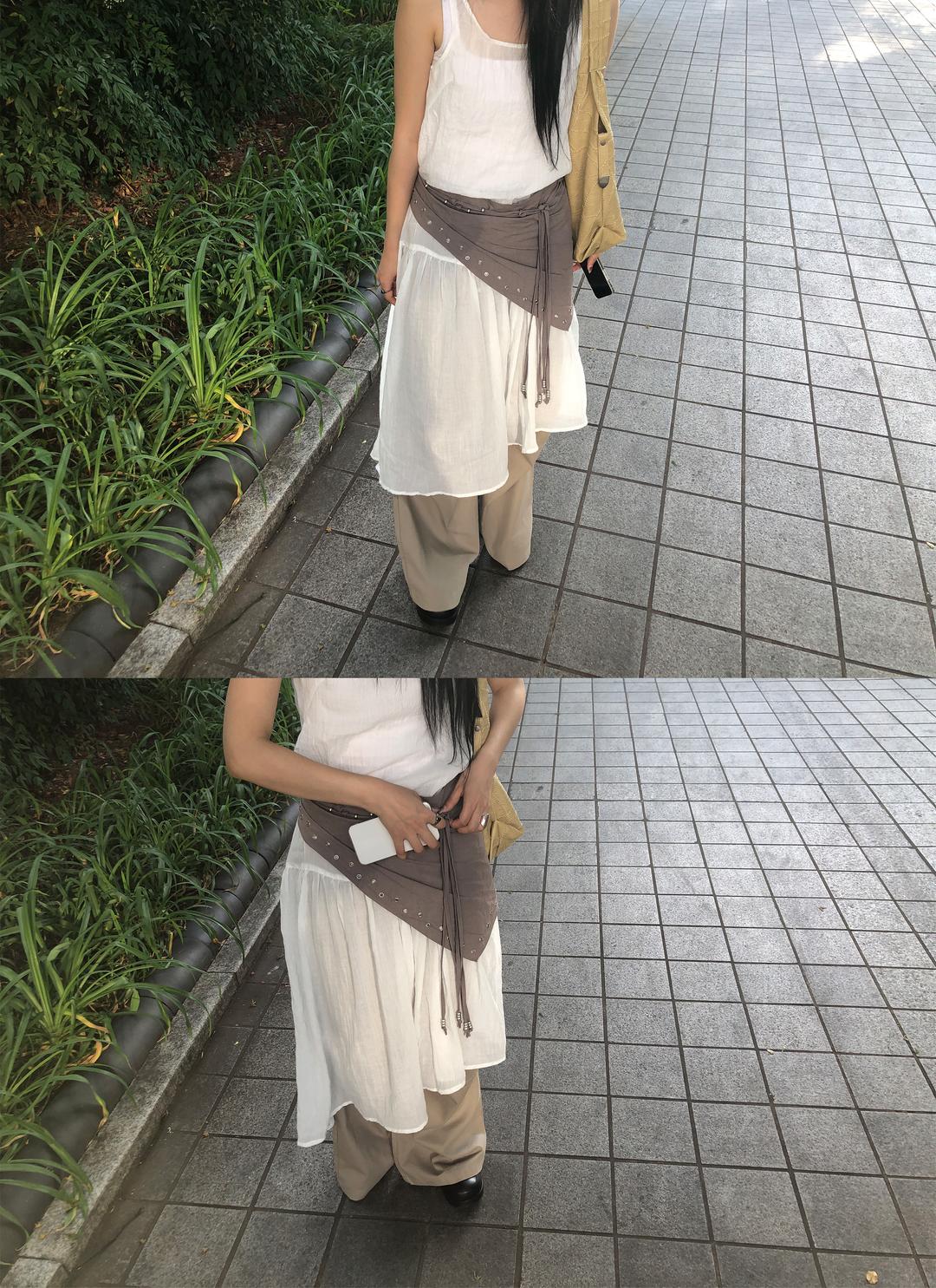 이이알하우스 Bibin scarf skirt (4C)