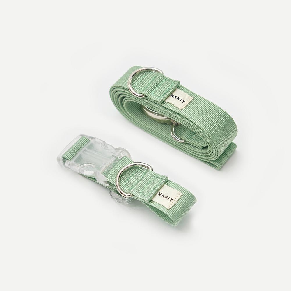 Light Emerald Set / 라이트 에메랄드 목줄 + 리드줄