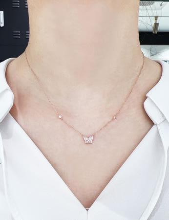 이런 상품 어때요? [로이드]10k,14k 핑크자개 나비 Gold 목걸이 (LNT18076)