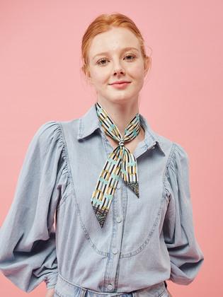 로얄 바구니 실크 트윌리스카프 [PMT-1333]