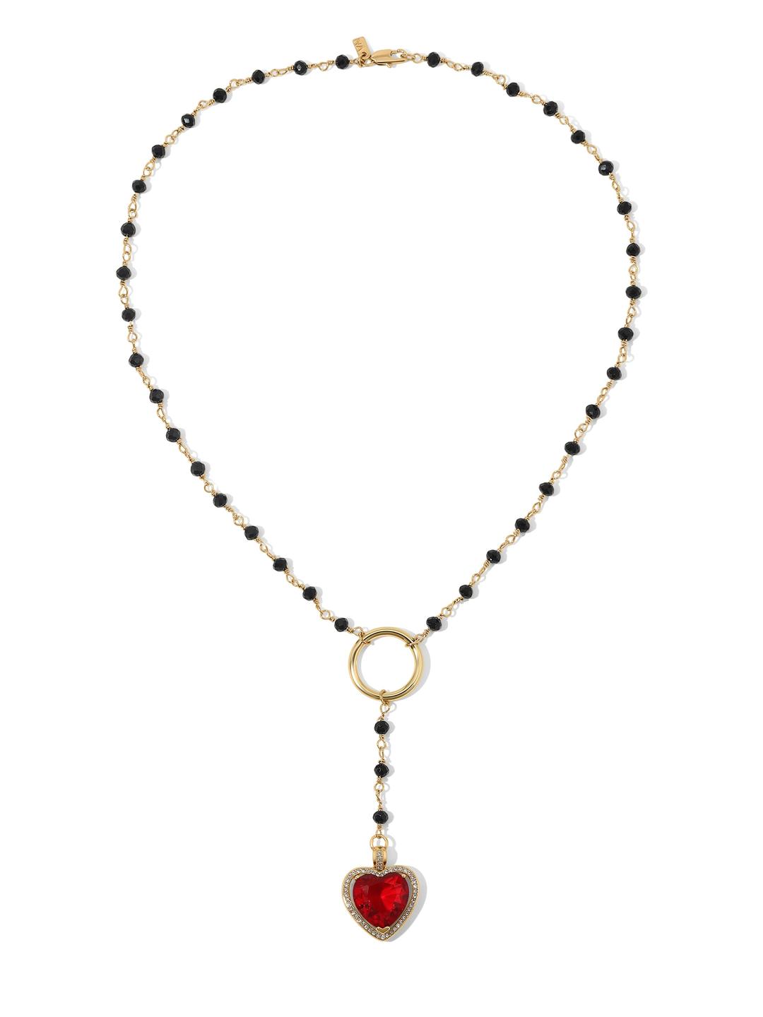 The Cherry Heart Rosary - Ruby / Style / One Size