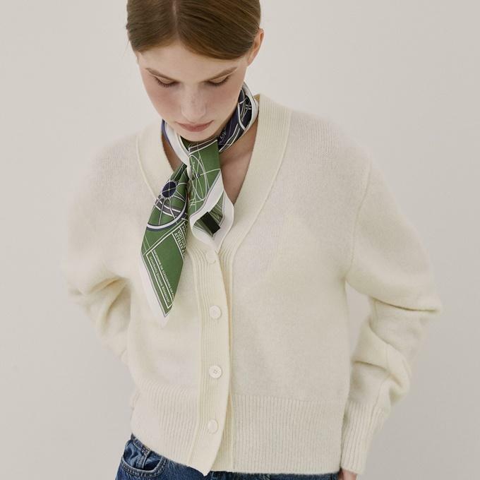 MOHAIR V-NECK CARDIGAN_IVORY