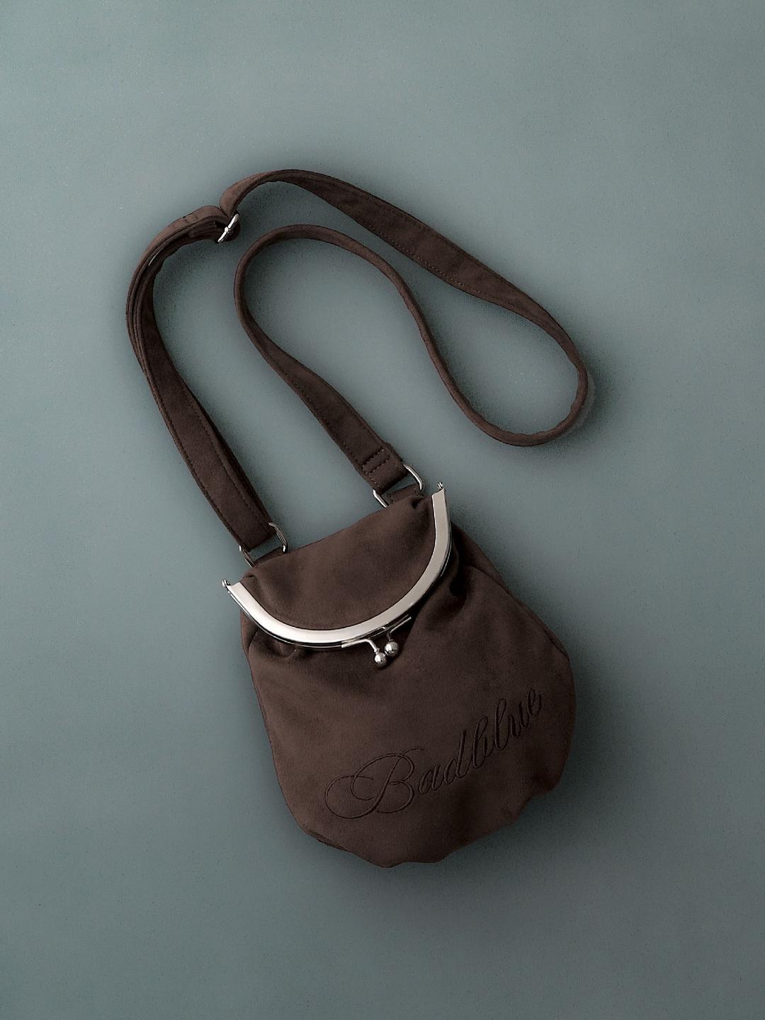 Suede Bao Bag Brown
