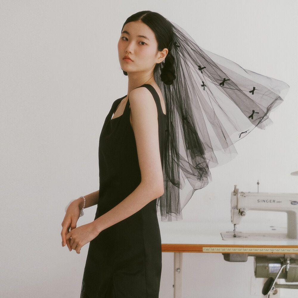 Bridal Black Mood Veil_black