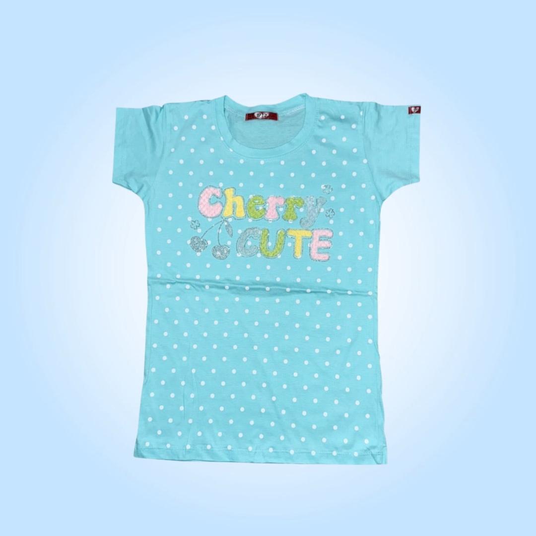 cherry CUTE Tシャツ水色