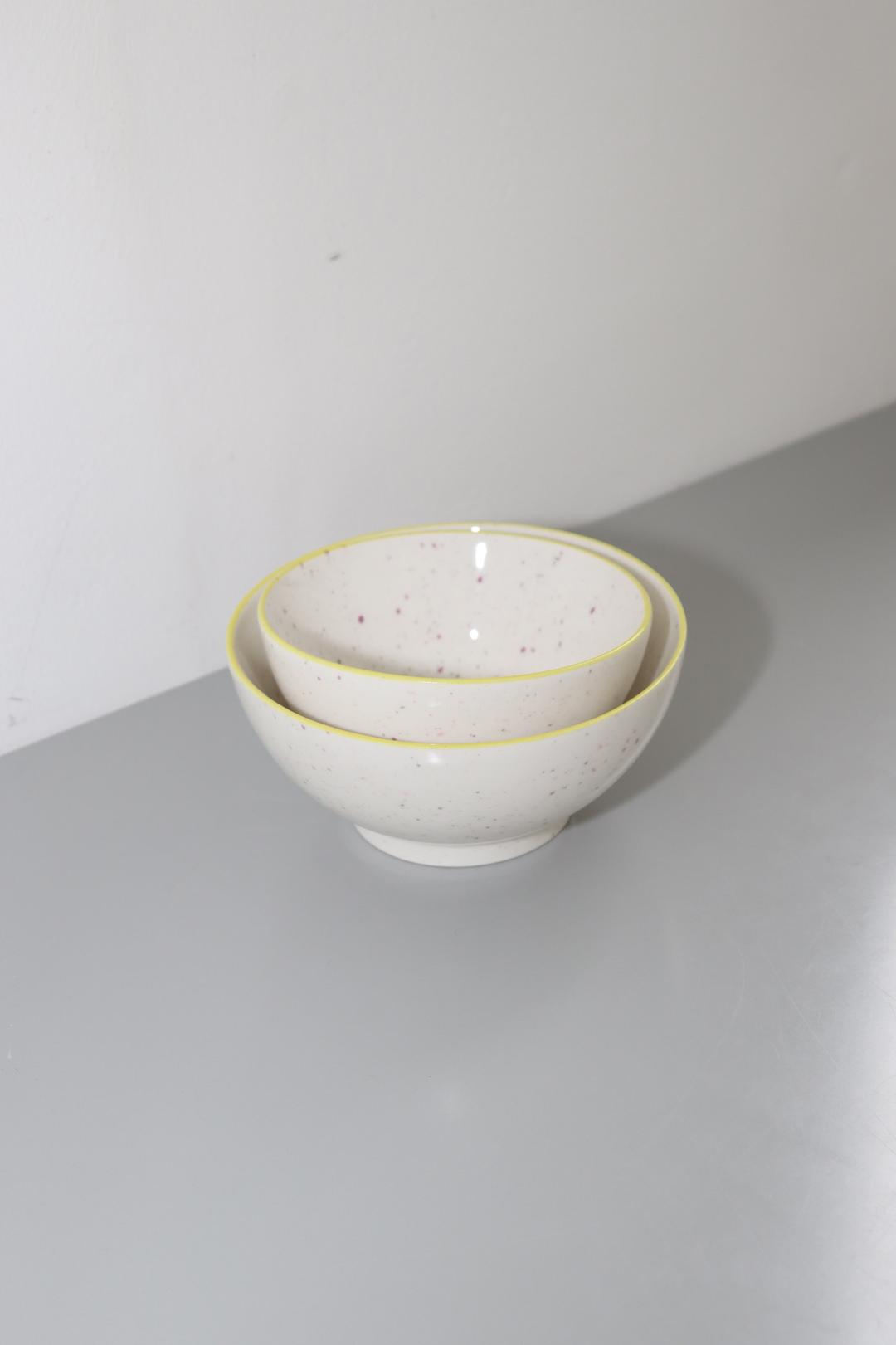 yellow line rice&soup bowl