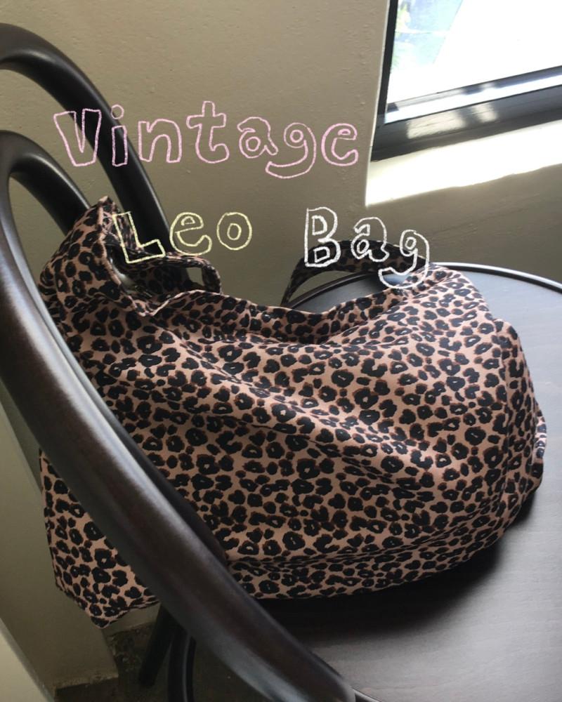 Vintage leo bag 레오파드 에코백
