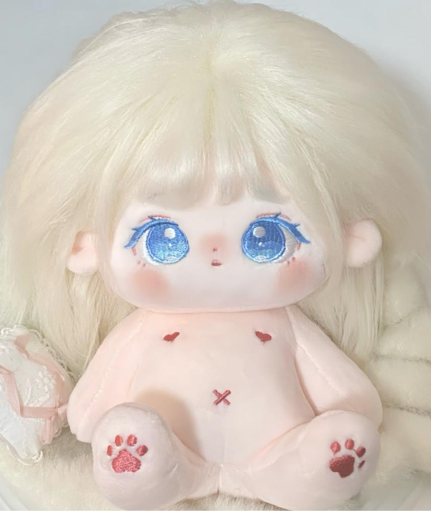 20cm 성월 무속성 아이돌인형 솜인형 금발 벽안 의상 세트 무골 유골 몸체 바디