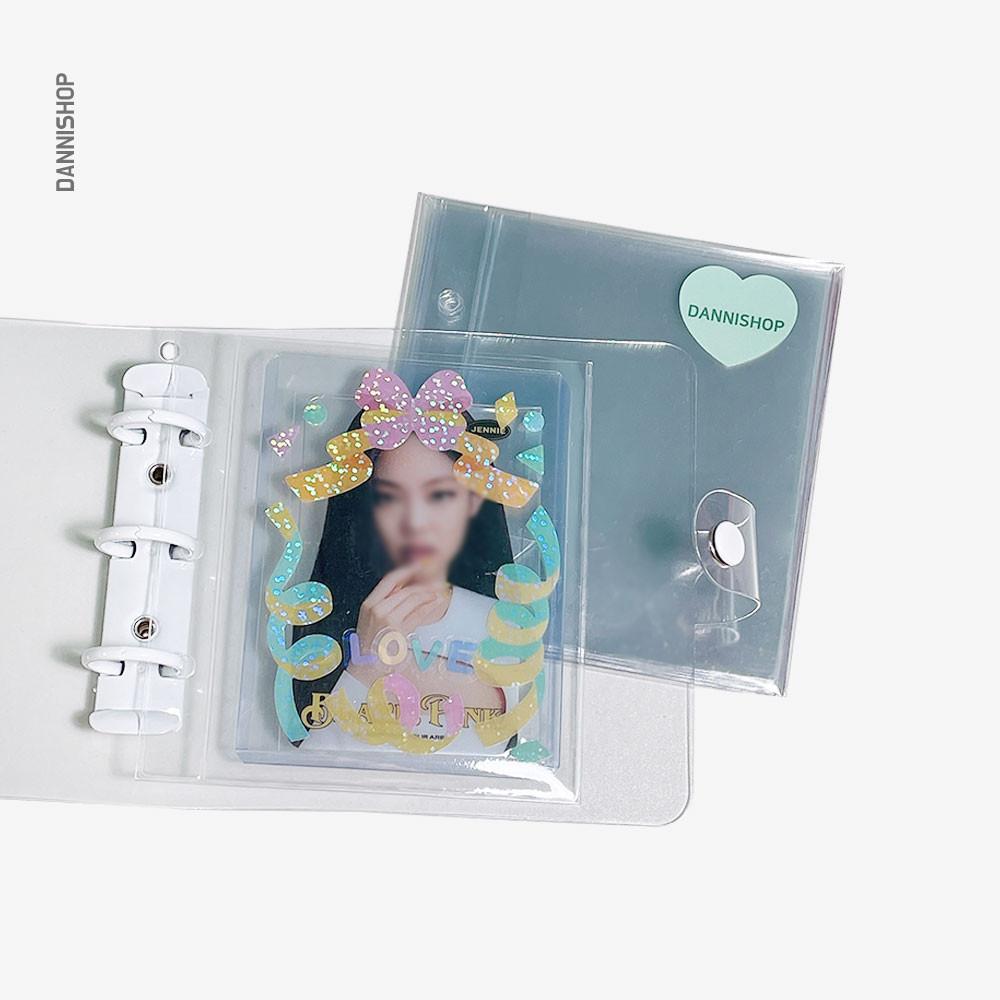 다니샵 4인치 3공 탑로더 포카 바인더 PVC OPP 앨범 속지 10장