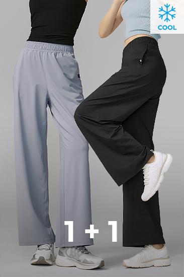 젝시믹스 미디움페더 쿨링 와이드 팬츠 1+1