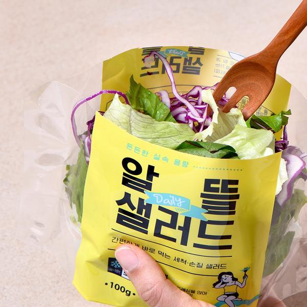 (쿠폰)1am 3번 씻은 알뜰 샐러드 옐로우 100g x 5팩 도시락 믹스 야채 정기구독