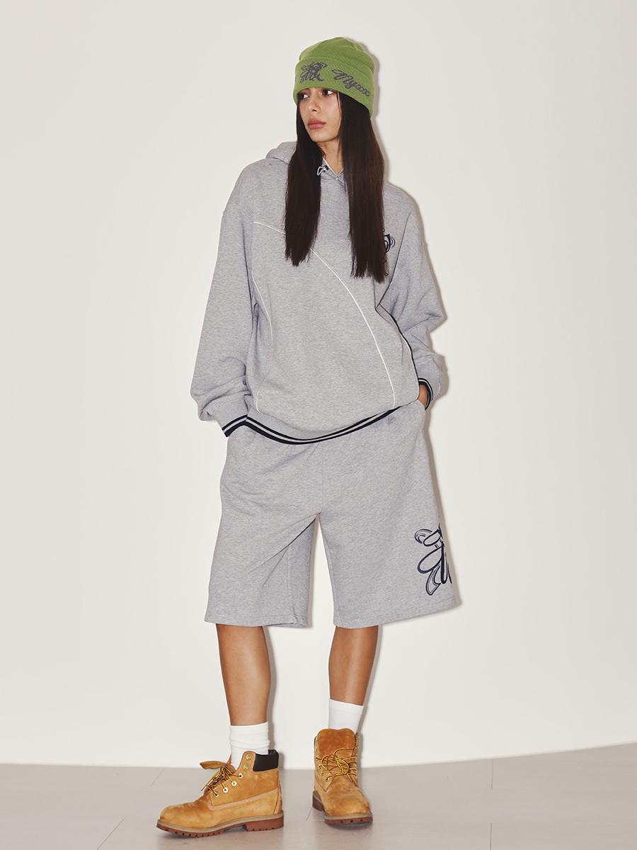 EMBLEM HALF PANTS GRAY