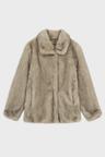 Heavy Mix Fur Jacket (Ash Brown)