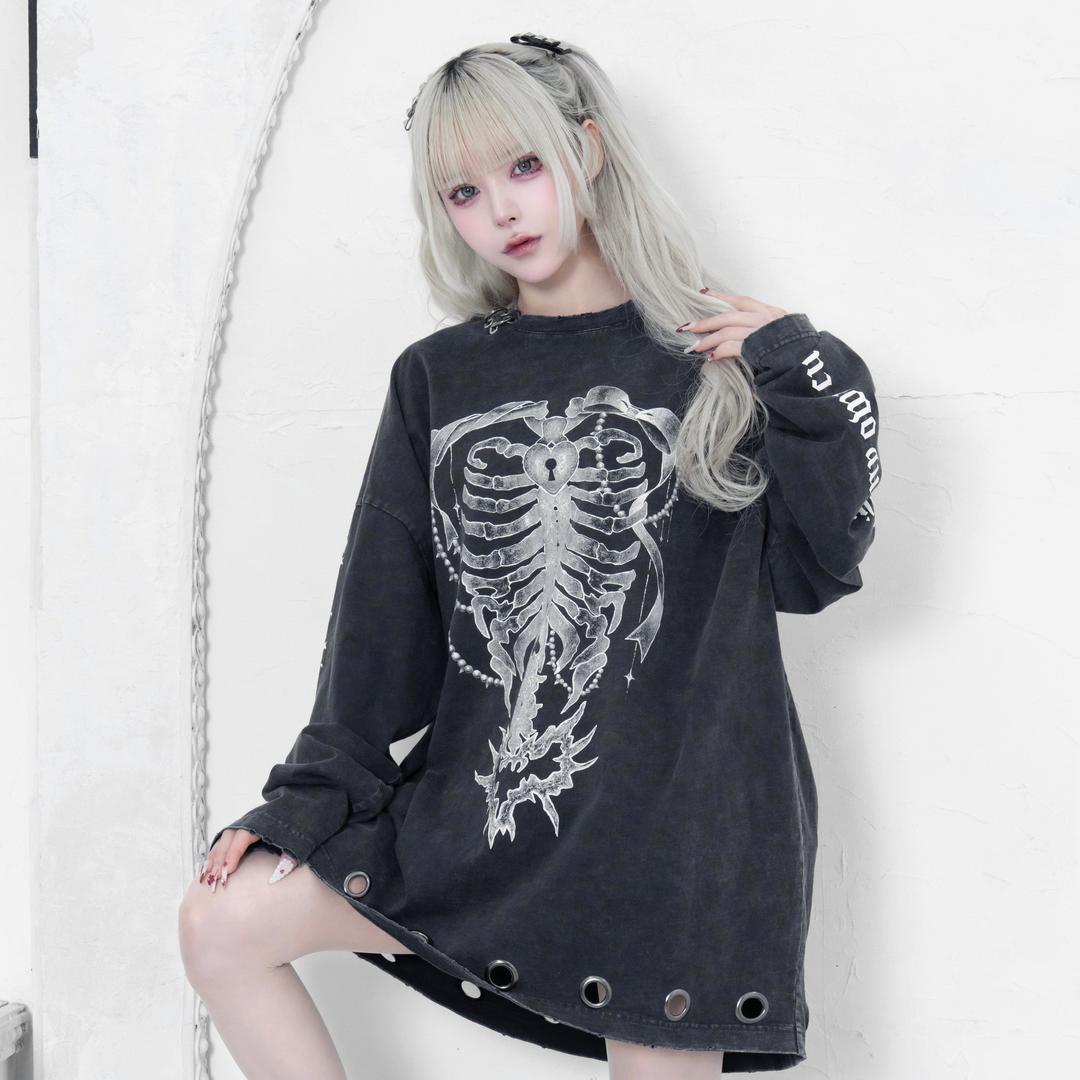 《mine》ハトメロングTシャツ
